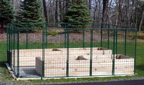 Original 8 x 10 Garden Defender Kit with raised beds