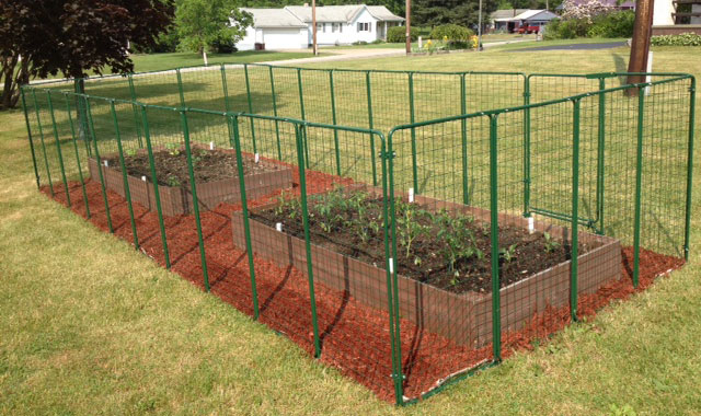 Custom 8 x 20 foot Garden Defender Fencing