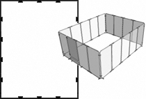 Garden Defender 8 by 10 Modular Fencing System